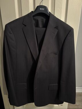 BOSS Men's 3 piece Black Suit Jacket - Single-Breasted Blazer